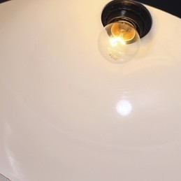 Lámpara colgante con pintura en estilo mini, estilo cuenco retro clásico tradicional