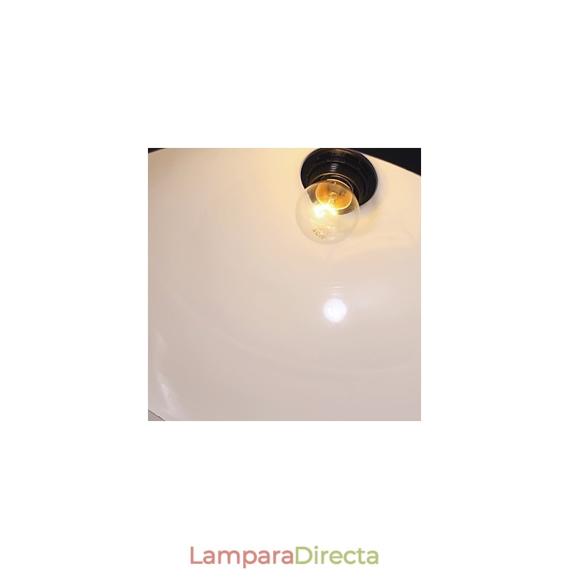 Lámpara colgante con pintura en estilo mini, estilo cuenco retro clásico tradicional