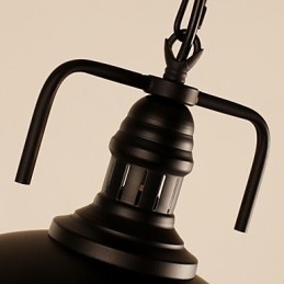 Lámpara colgante con pintura en estilo mini, estilo cuenco retro clásico tradicional