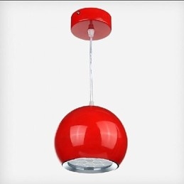 Lámpara colgante de metal con pintura de globo terráqueo contemporánea moderna