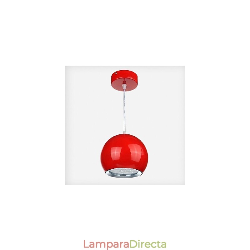Lámpara colgante de metal con pintura de globo terráqueo contemporánea moderna