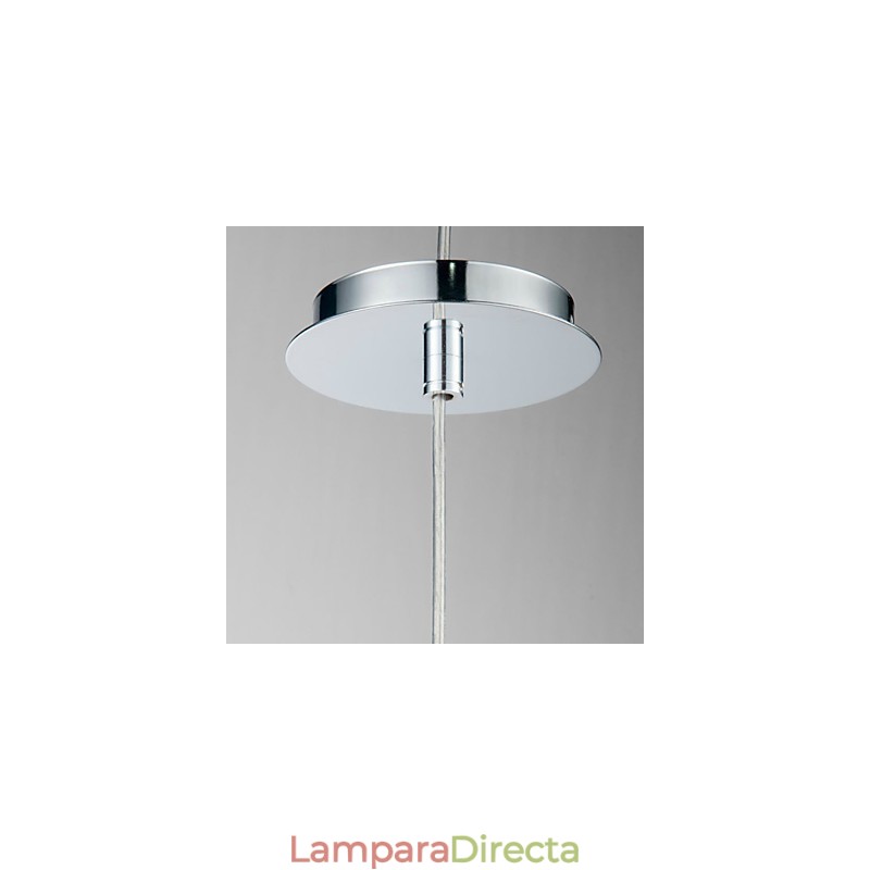Lámpara de araña clásica tradicional de cristal transparente de 1 luz