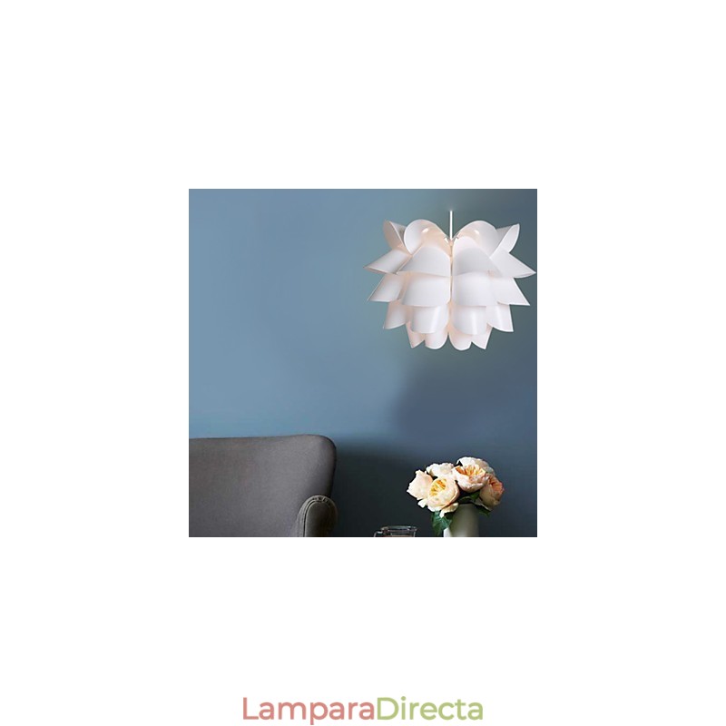 Lámpara colgante nórdica White Lotus, contemporánea y concisa.