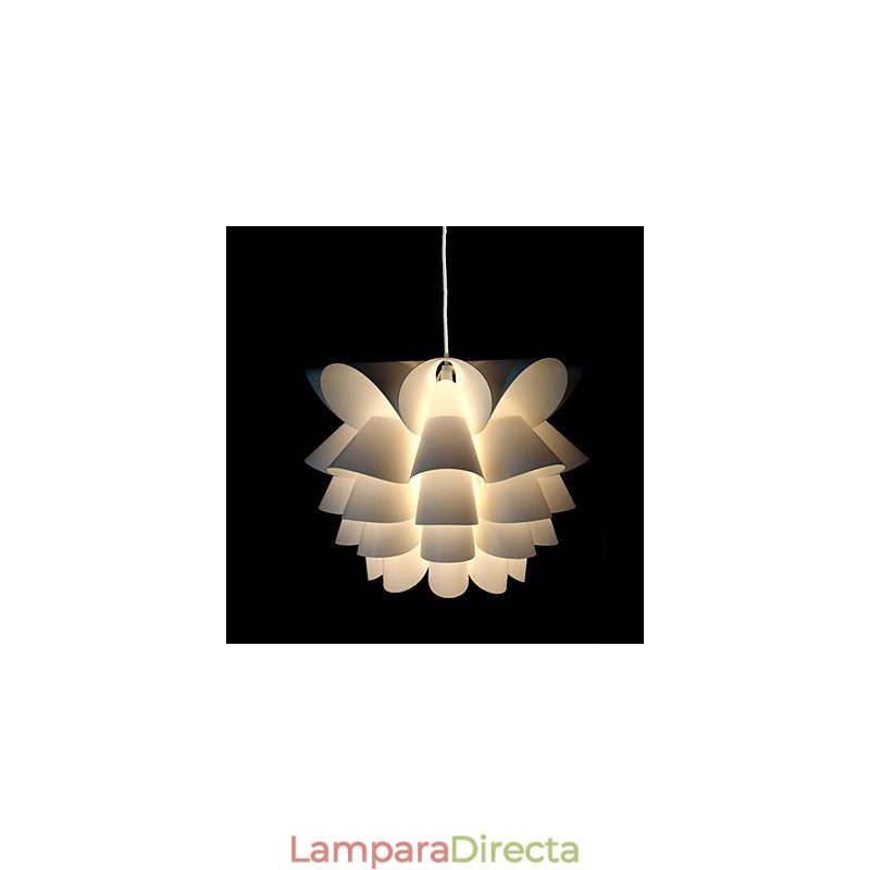 Lámpara colgante nórdica White Lotus, contemporánea y concisa.