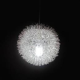 Lámpara colgante de metal con forma de globo moderna y contemporánea