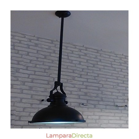 Lámpara de araña de hierro estilo country americano, lámpara de araña industrial de un solo cabezal, color negro Lámpara de araña de hierro estilo country americano, lámpara de araña industrial de un solo cabezal, color negro