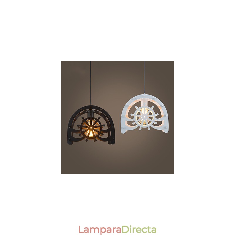 Lámparas de techo de metal clásicas retro, lámparas colgantes sencillas, lámpara colgante de cafetería