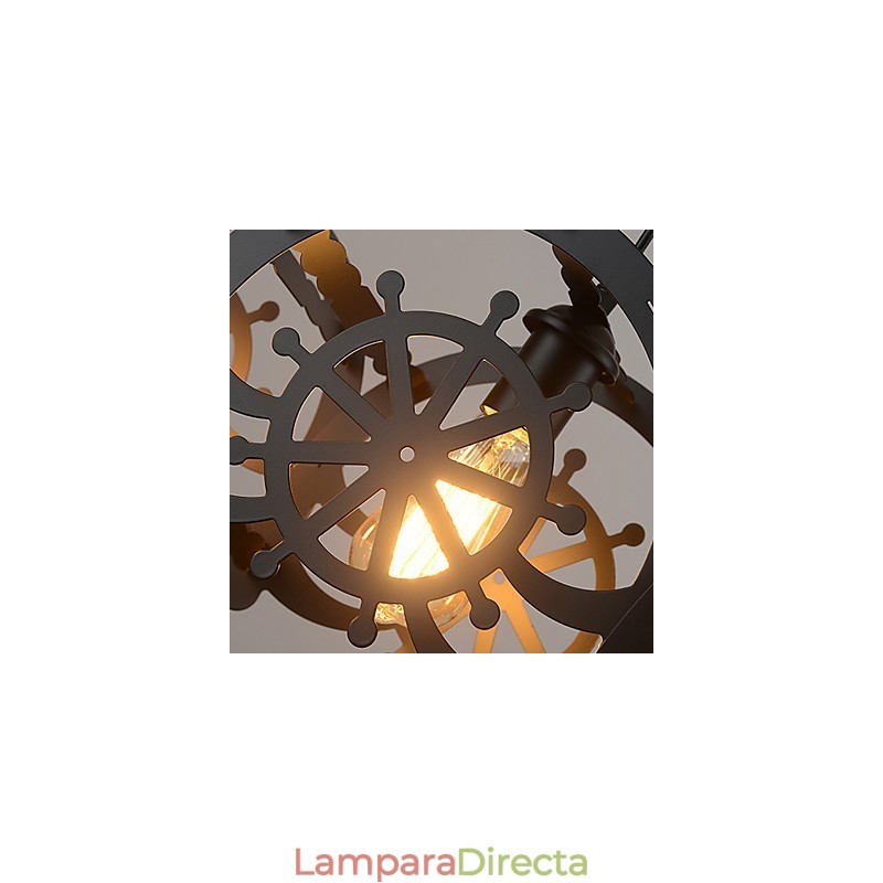 Lámparas de techo de metal clásicas retro, lámparas colgantes sencillas, lámpara colgante de cafetería