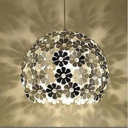 Lámpara colgante de cristal de una sola cabeza con forma de flor de ciruelo en color moderno