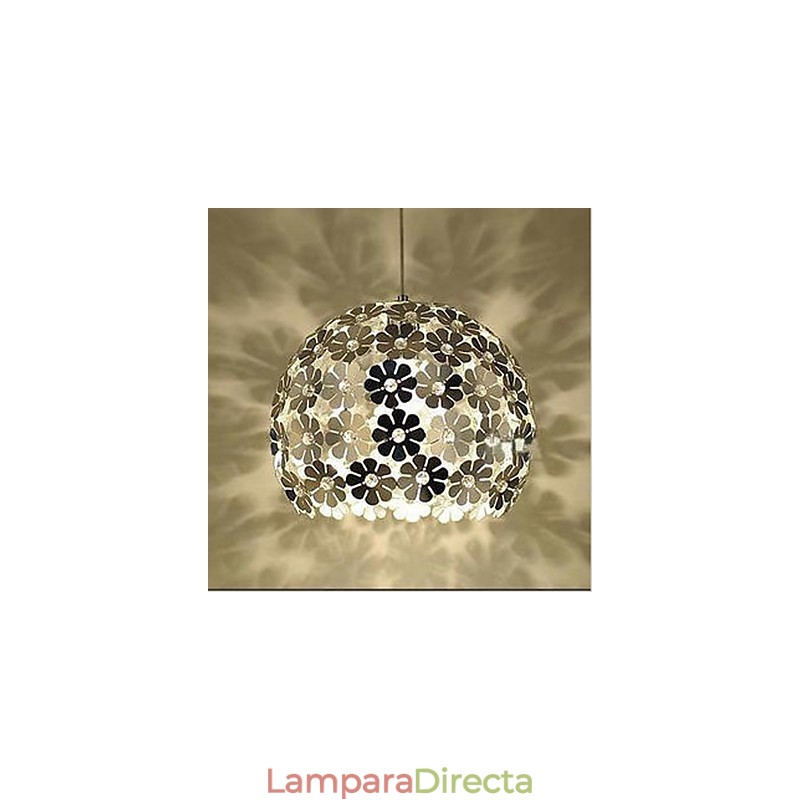 Lámpara colgante de cristal de una sola cabeza con forma de flor de ciruelo en color moderno