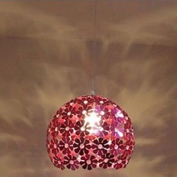 Lámpara colgante de cristal de una sola cabeza con forma de flor de ciruelo en color moderno