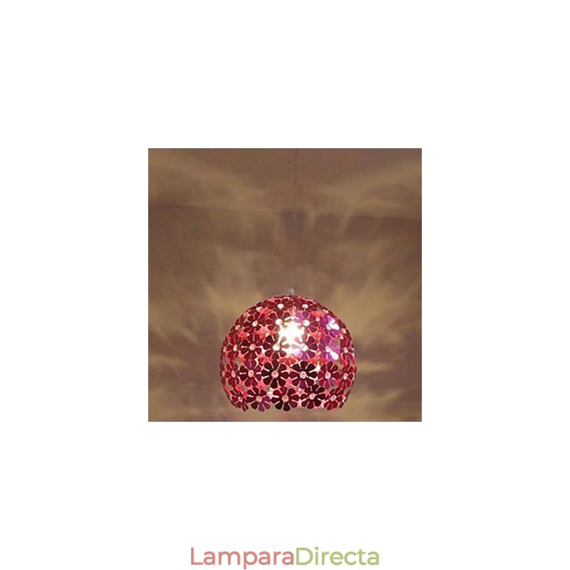 Lámpara colgante de cristal de una sola cabeza con forma de flor de ciruelo en color moderno