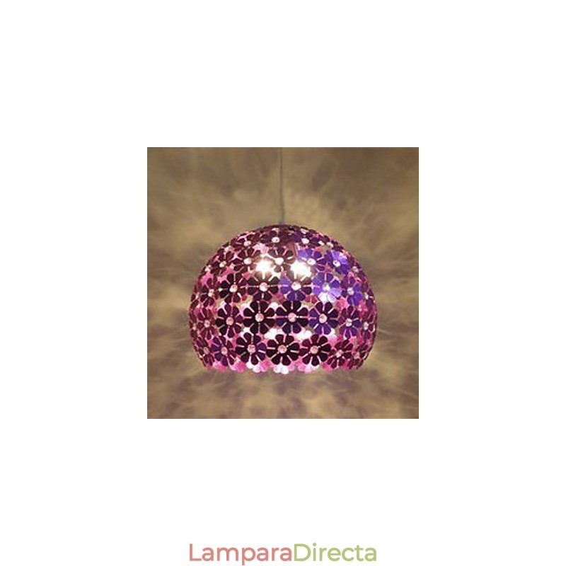 Lámpara colgante de cristal de una sola cabeza con forma de flor de ciruelo en color moderno