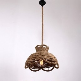 Lámparas colgantes estilo mini, modernas, contemporáneas, estilo campestre, iluminación de cuerda