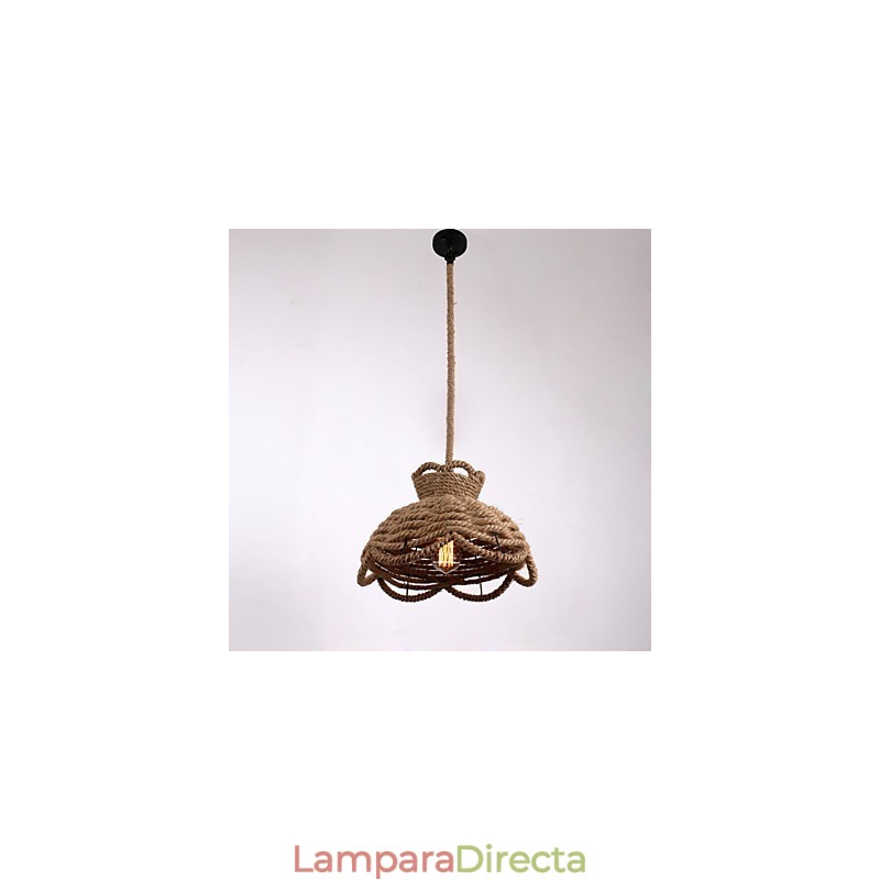 Lámparas colgantes estilo mini, modernas, contemporáneas, estilo campestre, iluminación de cuerda
