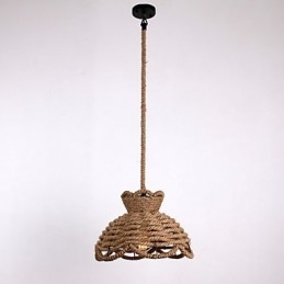 Lámparas colgantes estilo mini, modernas, contemporáneas, estilo campestre, iluminación de cuerda