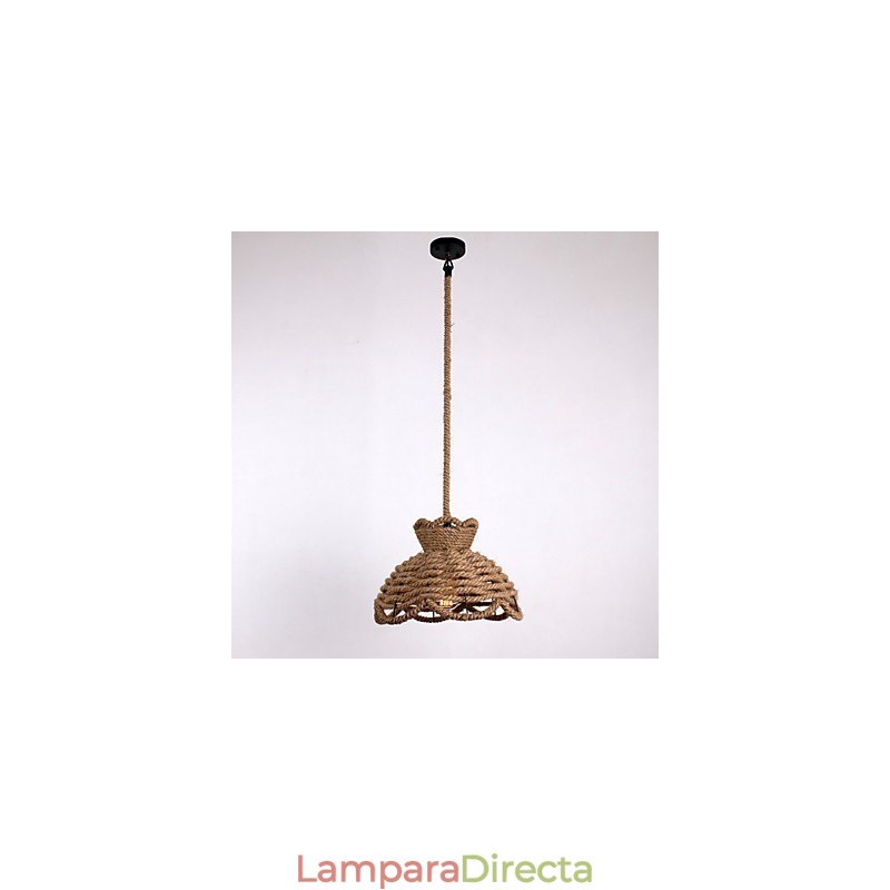 Lámparas colgantes estilo mini, modernas, contemporáneas, estilo campestre, iluminación de cuerda