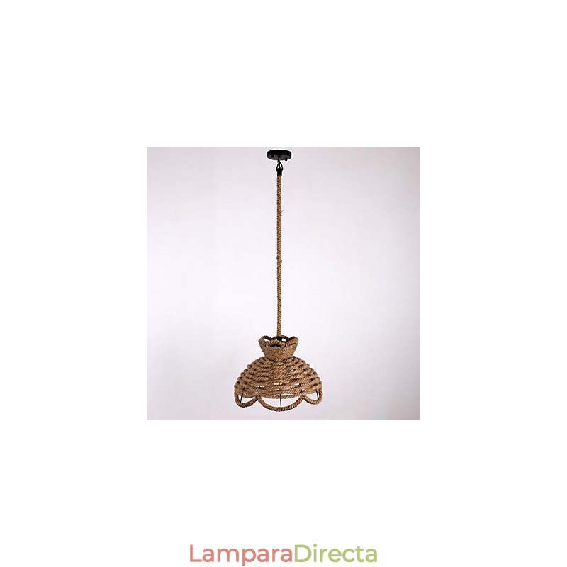 Lámparas colgantes estilo mini, modernas, contemporáneas, estilo campestre, iluminación de cuerda