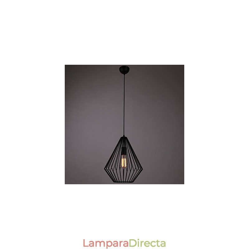 Lámpara colgante mini de diamantes, 1 luz, proceso de pintura