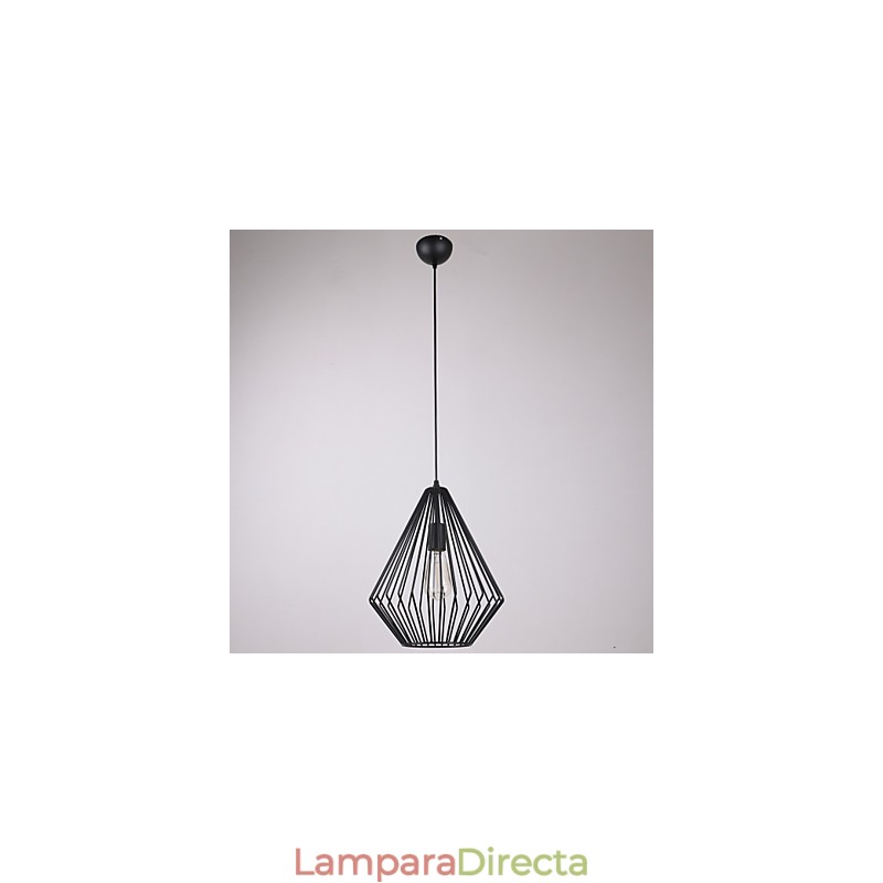 Lámpara colgante mini de diamantes, 1 luz, proceso de pintura