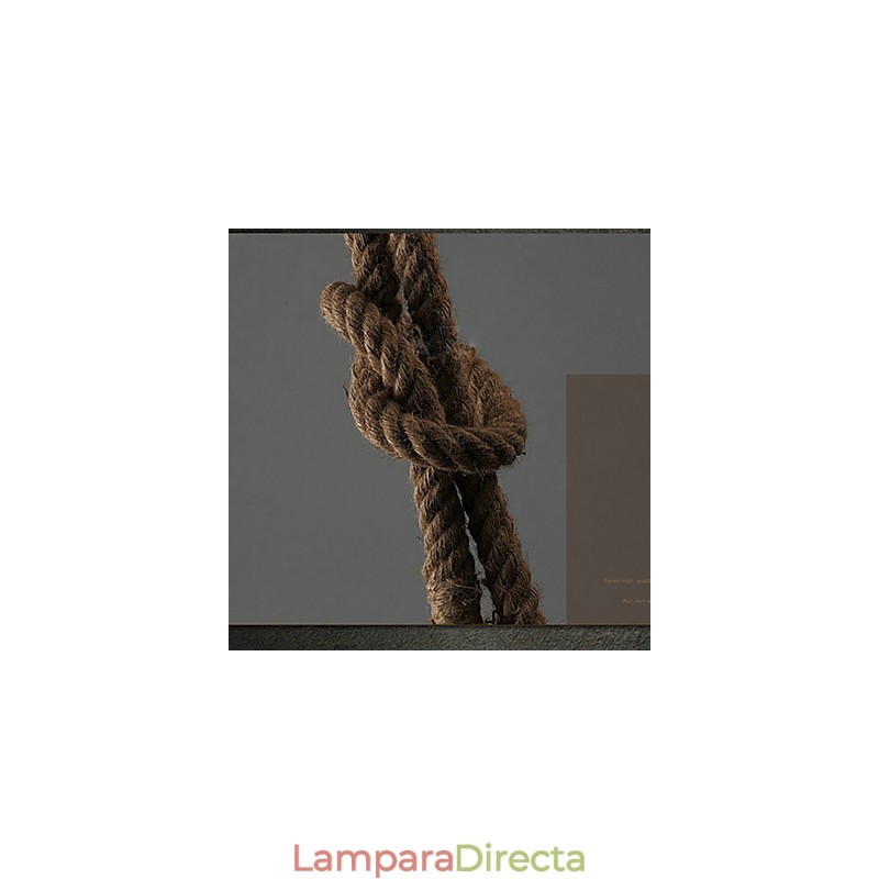 Lámpara de araña creativa de cuerda de cáñamo multifunción