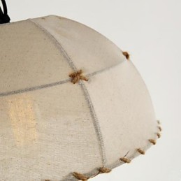 Una breve lámpara de araña de cuerda de cáñamo semicircular de Vogue Lights