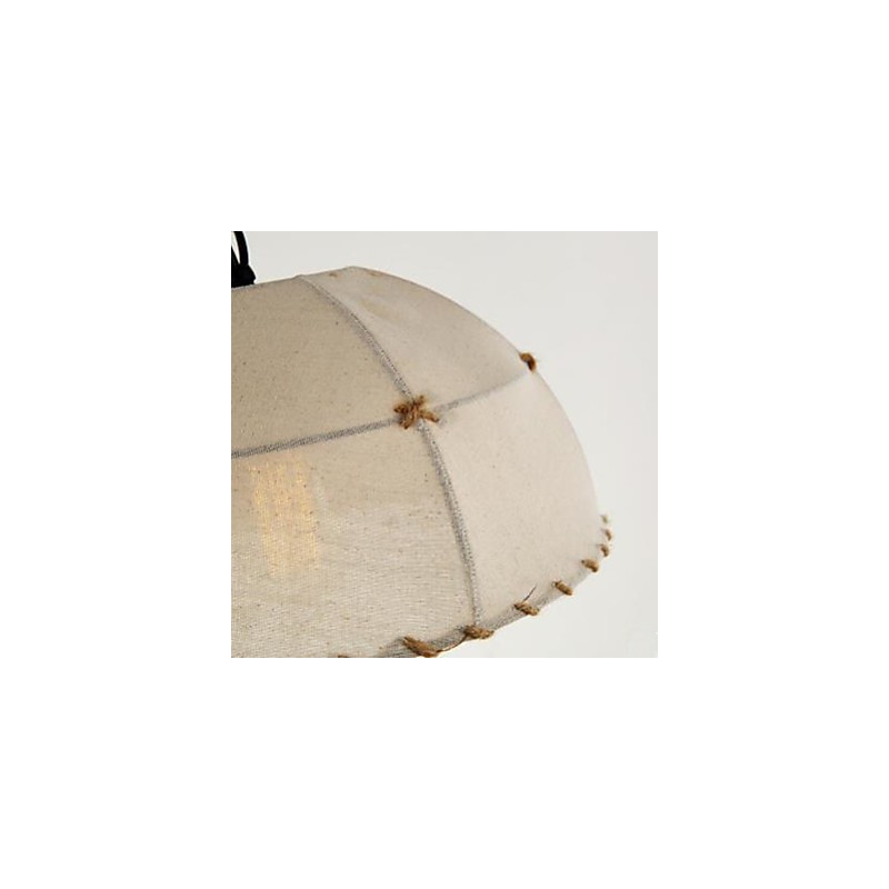 Una breve lámpara de araña de cuerda de cáñamo semicircular de Vogue Lights