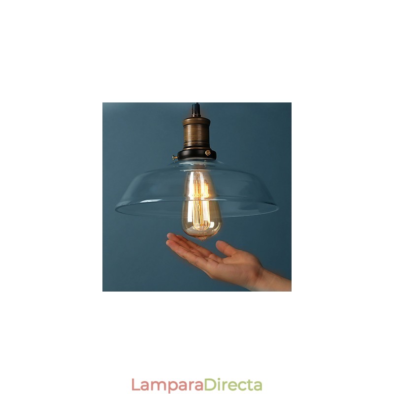 Lámpara colgante de vidrio moderna Lámparas colgantes simples Lámpara colgante de cafetería