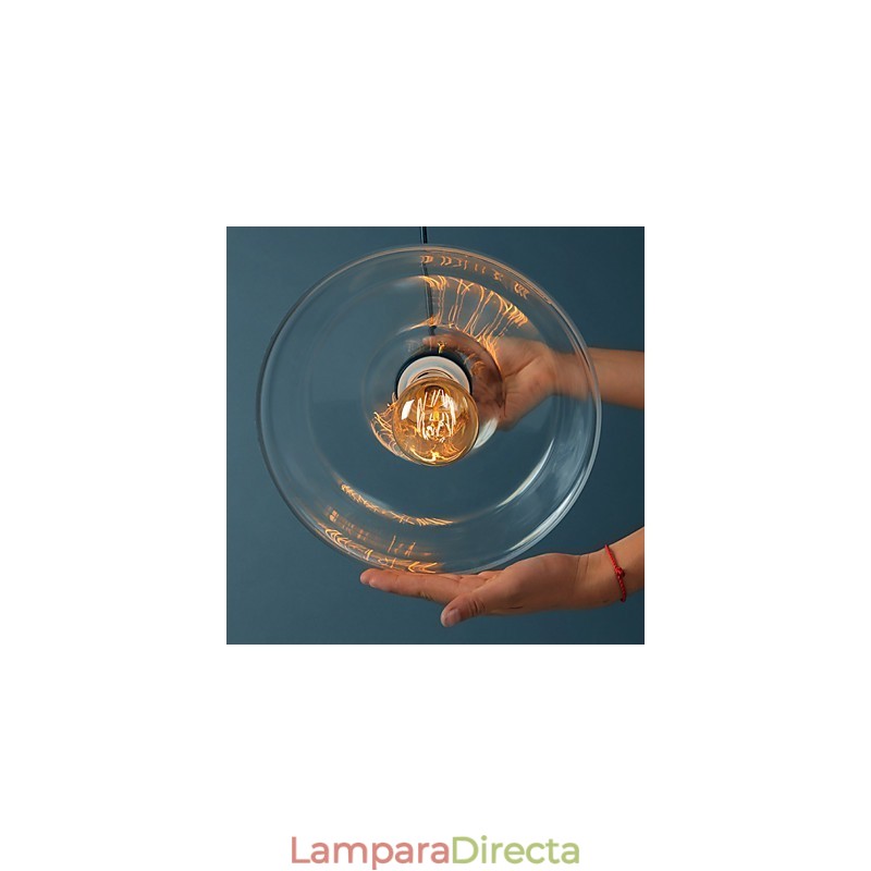 Lámpara colgante de vidrio moderna Lámparas colgantes simples Lámpara colgante de cafetería