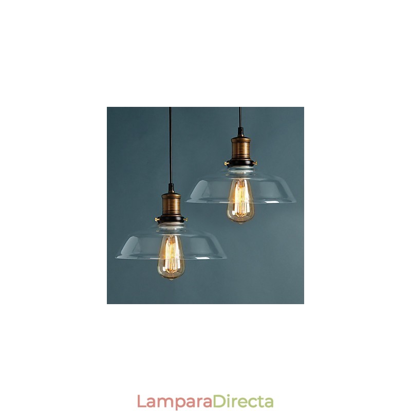 Lámpara colgante de vidrio moderna Lámparas colgantes simples Lámpara colgante de cafetería
