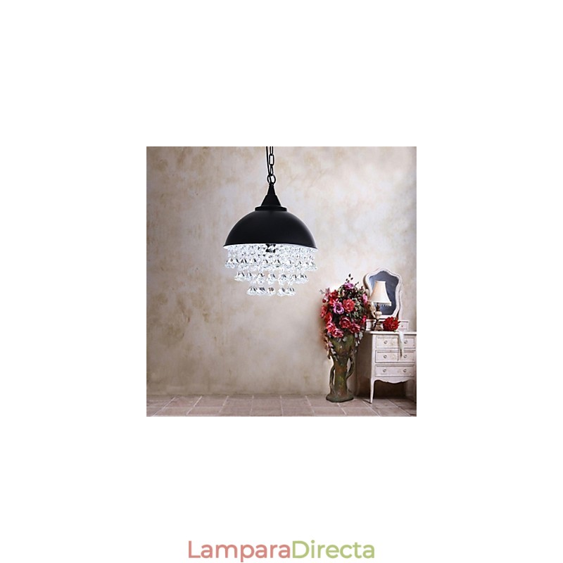 Lámpara de araña de hierro con forma de manzana, estilo minimalista retro americano, de una sola cabeza