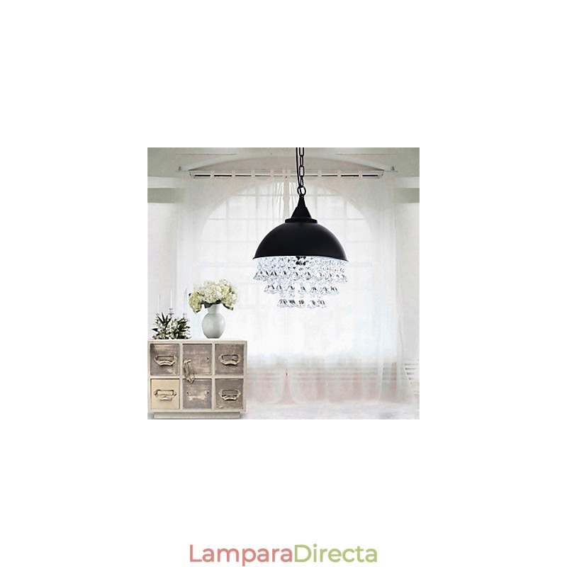Lámpara de araña de hierro con forma de manzana, estilo minimalista retro americano, de una sola cabeza