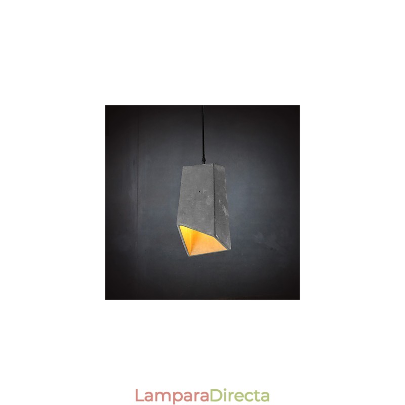 Lámpara colgante de cemento retro contemporánea y contraída