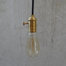 Lámpara colgante clásica tradicional de latón vintage