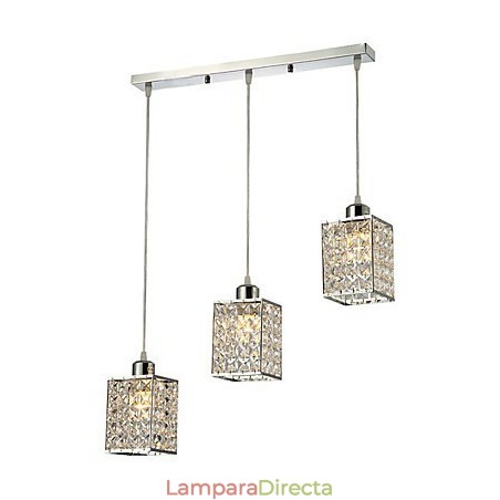 Lámpara colgante de cristal galvanizado de isla contemporánea moderna Lámpara colgante de cristal galvanizado de isla contemporánea moderna