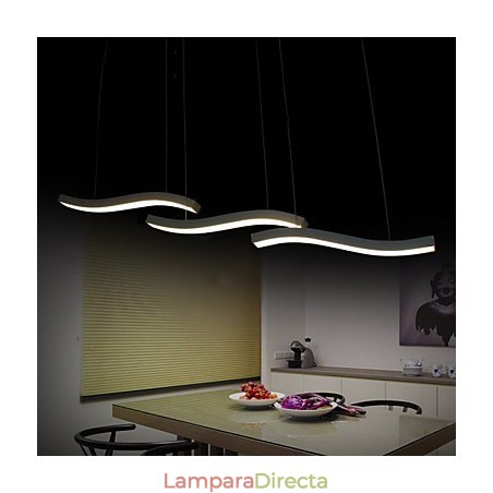 Lámpara colgante de acrílico simple de moda con diseño ondulado Lámpara colgante de acrílico simple de moda con diseño ondulado