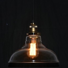 Lámpara colgante con pintura en estilo mini, estilo cuenco vintage clásico tradicional