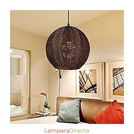 Lámpara colgante de metal con forma de globo campestre, moderna y contemporánea Lámpara colgante de metal con forma de globo campestre, moderna y contemporánea
