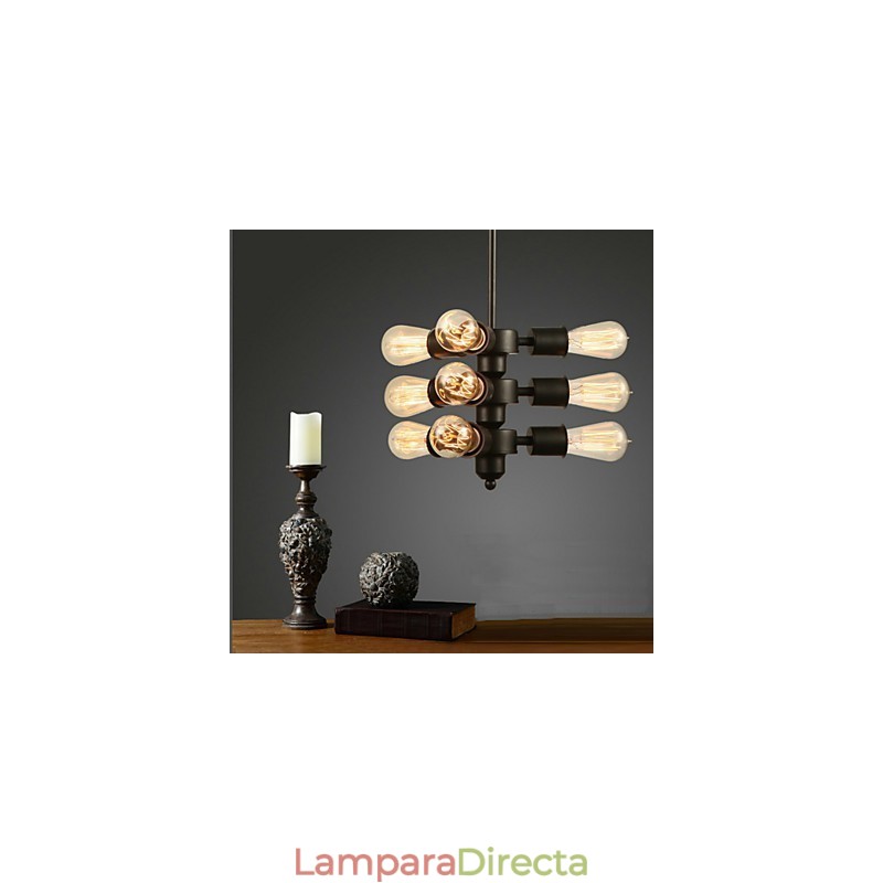 Lámpara de araña retro Edison