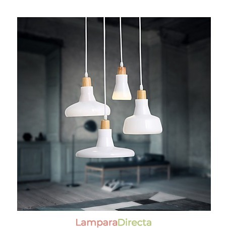 Lámpara colgante creativa de 4 luces con pantalla de hierro Lámpara colgante creativa de 4 luces con pantalla de hierro