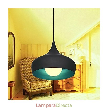 Lámpara colgante moderna contemporánea estilo retro con forma de cuenco en miniatura. Lámpara colgante moderna contemporánea estilo retro con forma de cuenco en miniatura.