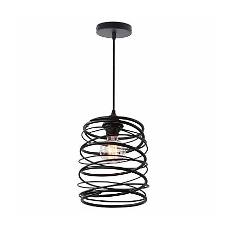 Lámpara colgante de metal con pintura estilo rústico estilo campestre retro en miniatura para garaje