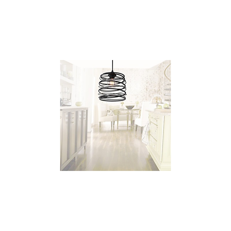 Lámpara colgante de metal con pintura estilo rústico estilo campestre retro en miniatura para garaje