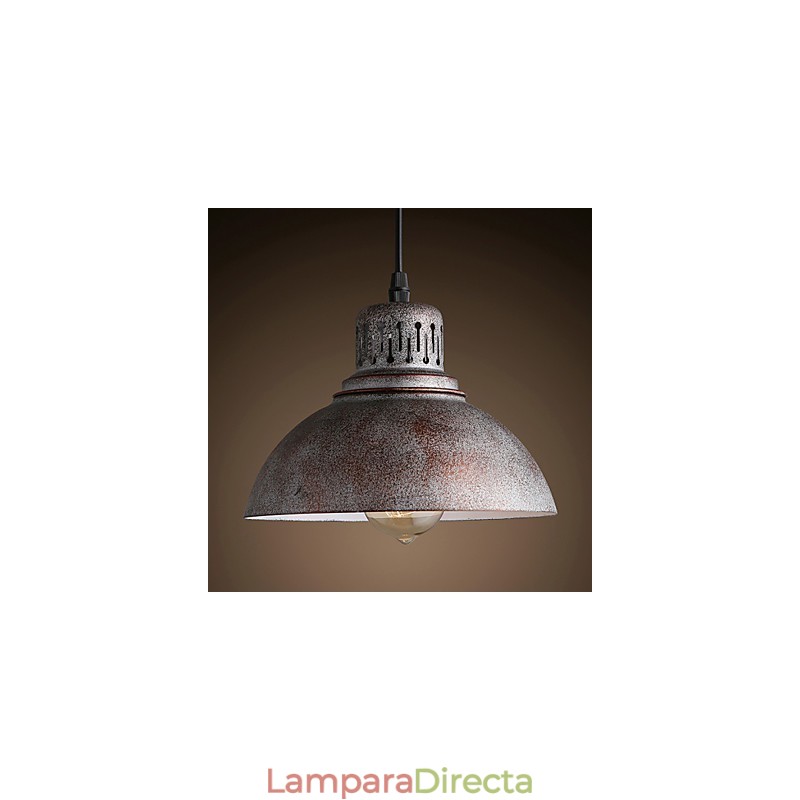 Lámpara colgante de metal con pintura estilo mini retro para exteriores