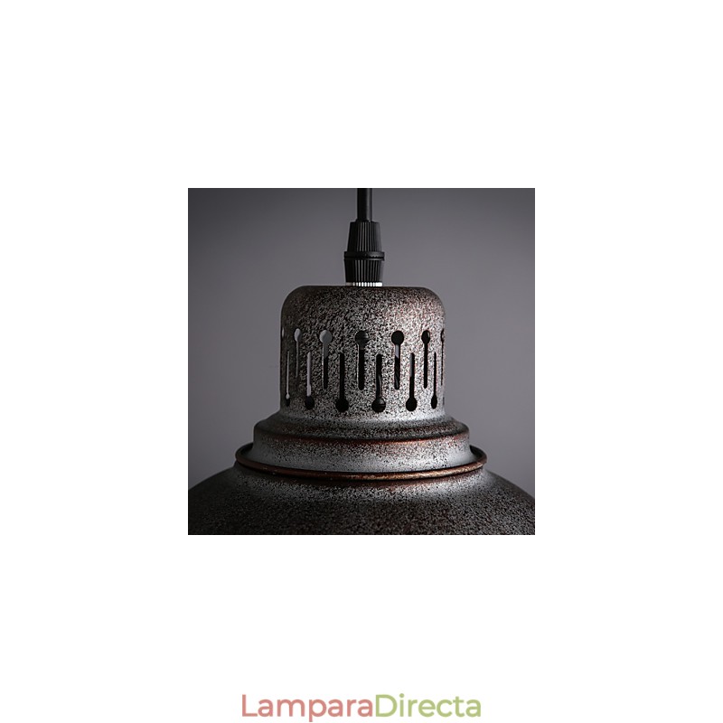 Lámpara colgante de metal con pintura estilo mini retro para exteriores