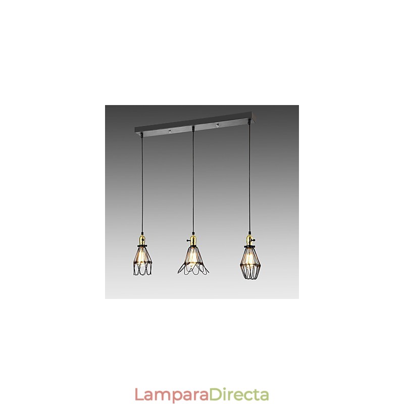 Lámpara colgante clásica tradicional vintage retro campestre