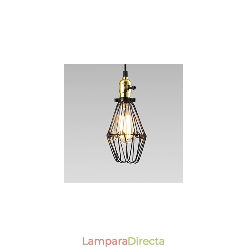 Lámpara colgante clásica tradicional vintage retro campestre