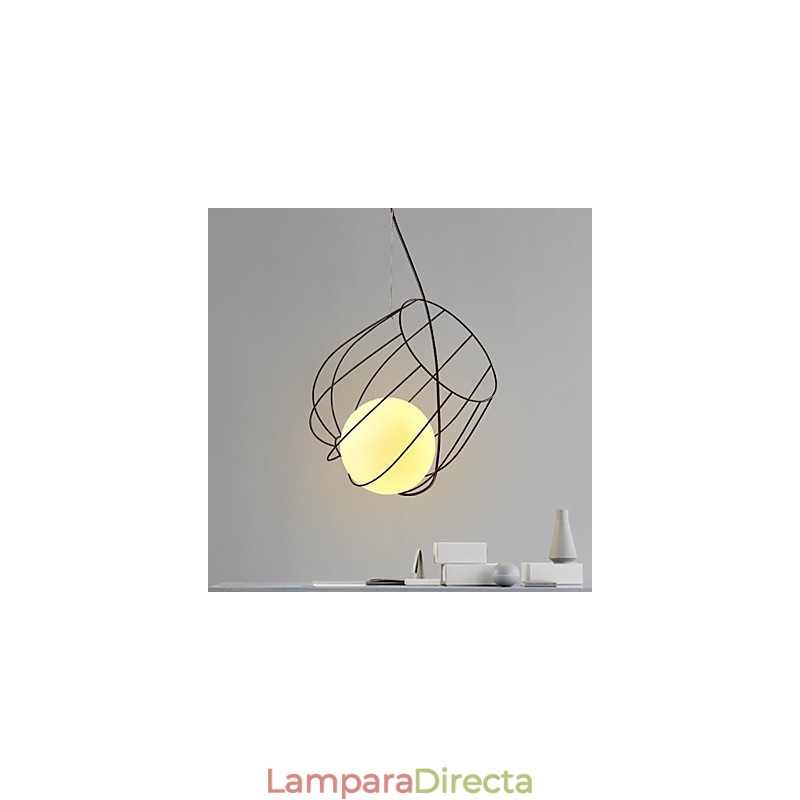 Lámpara colgante de metal de diseñadores retro