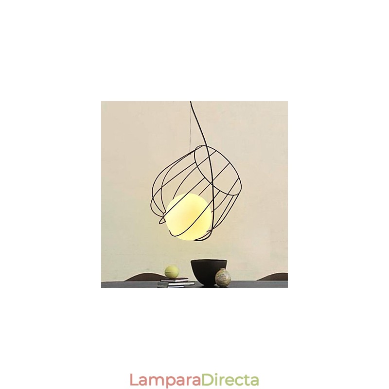 Lámpara colgante de metal de diseñadores retro