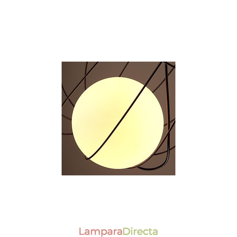 Lámpara colgante de metal de diseñadores retro